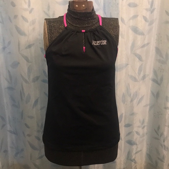 Jazzercise Athletic Top with Built-in Shelf Bra - Picture 1 of 9